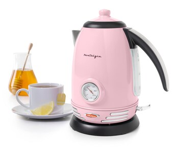 Foto 1 | Hervidor Eléctrico Para Té Y Agua Nostalgia Retro Pink 1.7l - Venta Internacional.