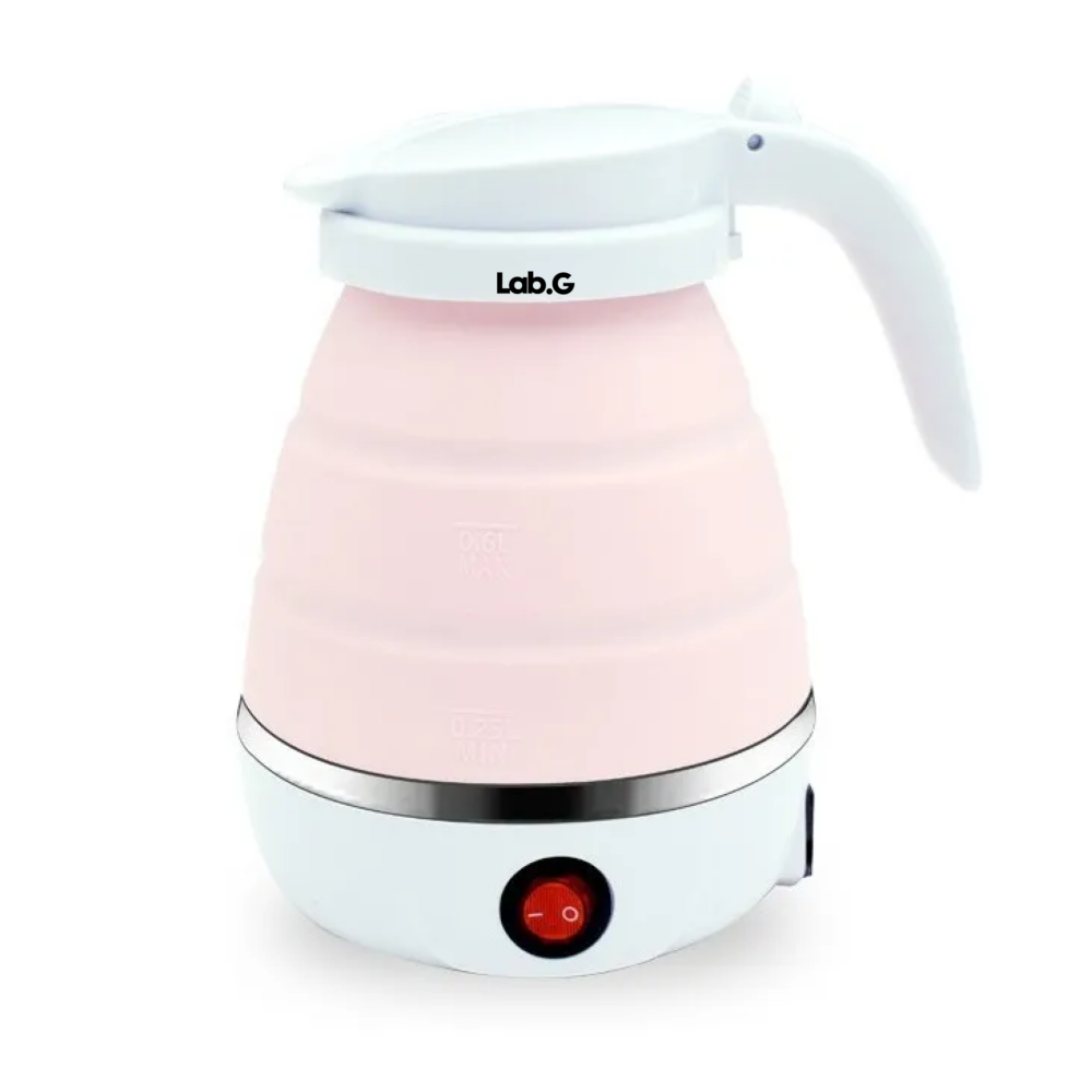 Tetera Jarra Eléctrica Lab.g  Hervidor Agua Plegable Pava Portátil Rosa