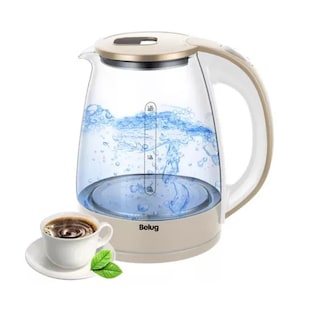 Foto 1 | Tetera Eléctrica Transparente Belug Hervidor Eléctrico 1.8l Transparente Beige
