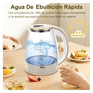Foto 4 | Tetera Eléctrica Transparente Belug Hervidor Eléctrico 1.8l Transparente Beige