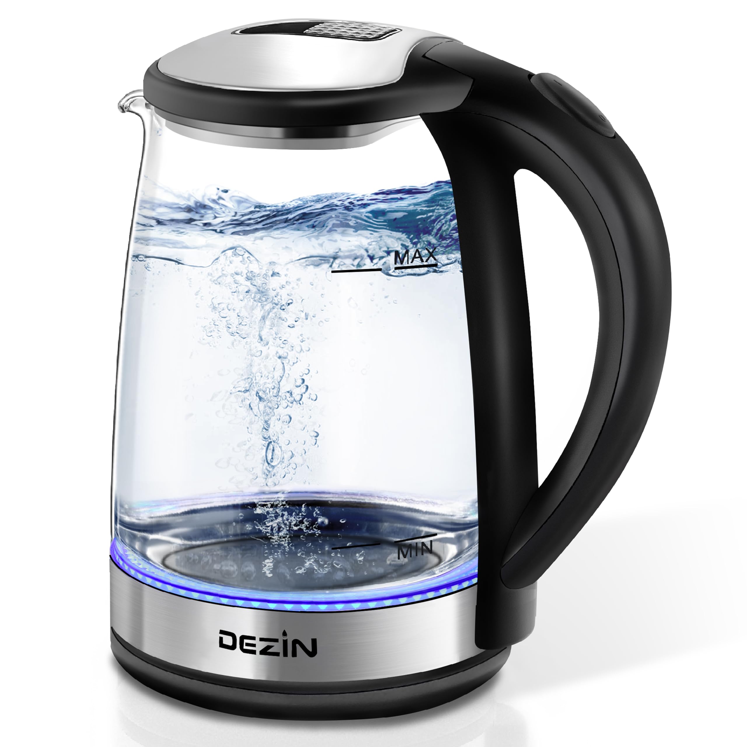 Foto 1 | Hervidor Eléctrico Dezin 2l De Vidrio Sin Bpa Y Acero Inoxidable 304 - Venta Internacional.