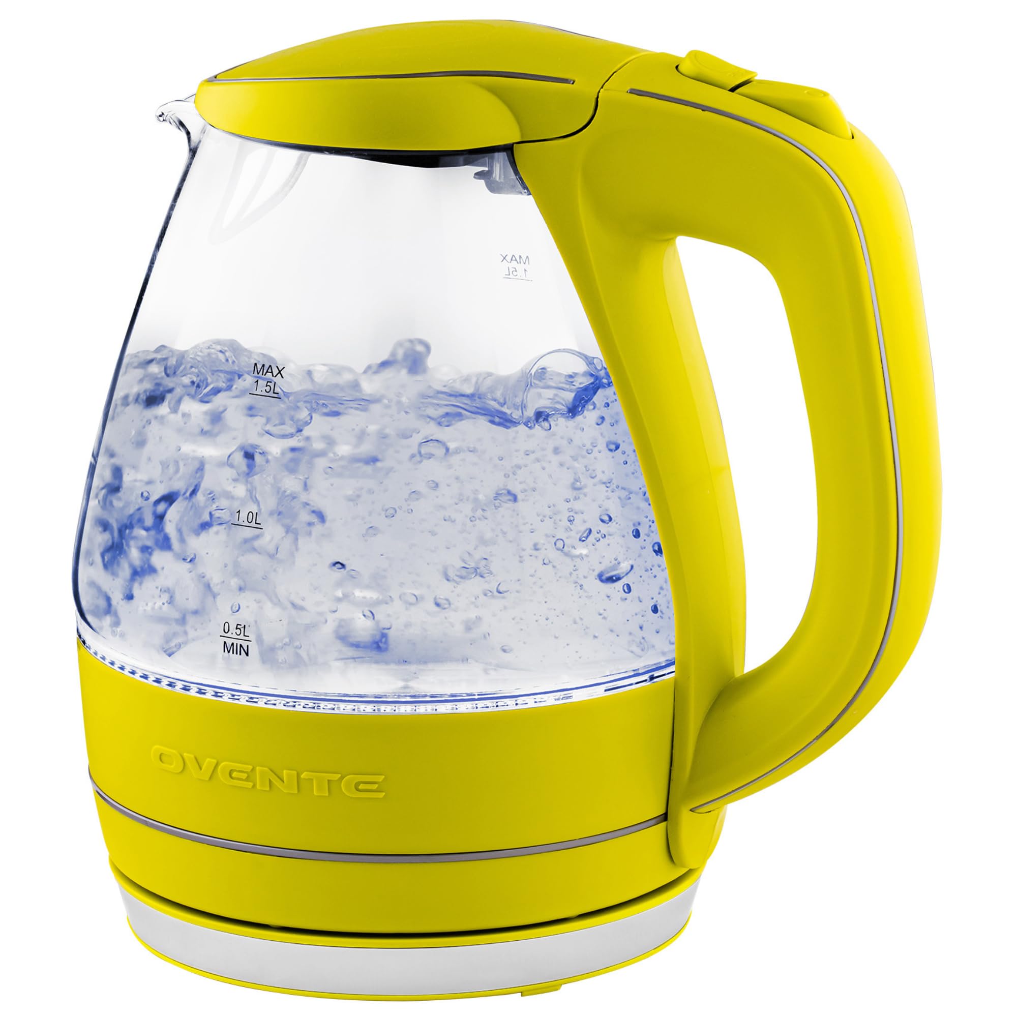 Foto 2 pulgar | Hervidor Eléctrico Ovente Kg83g 1.5l De Vidrio Borosilicato Verde - Venta Internacional.