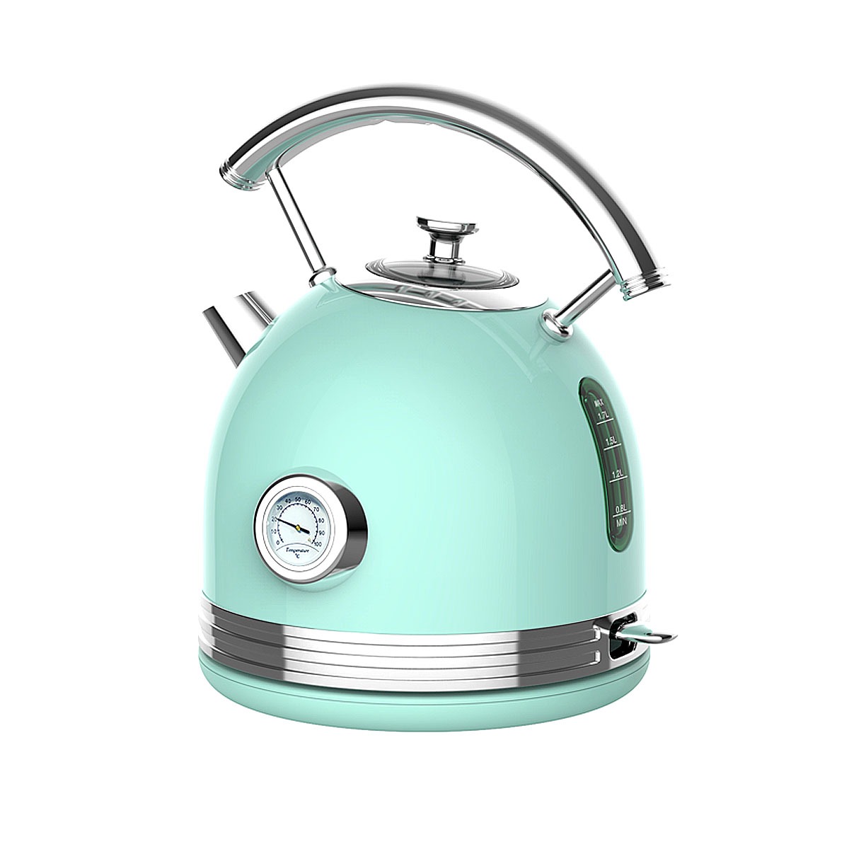 Foto 1 | Tetera  Eléctrica Redondo Línea Retro Color Verde Aqua