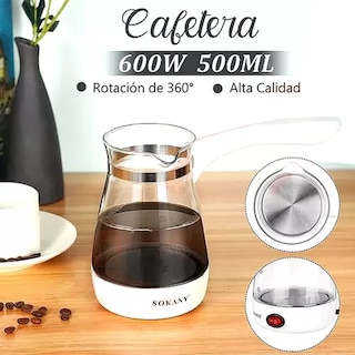 Foto 4 | Cafetera Tetera Eléctrica De Vidrio Sokany De 500ml Jarra De Cristal