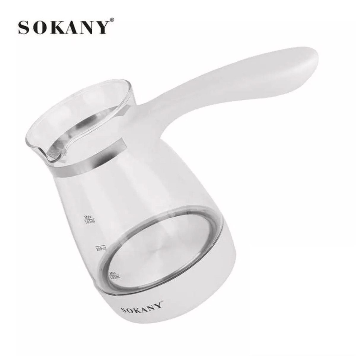 Foto 6 | Cafetera Tetera Eléctrica De Vidrio Sokany De 500ml Jarra De Cristal