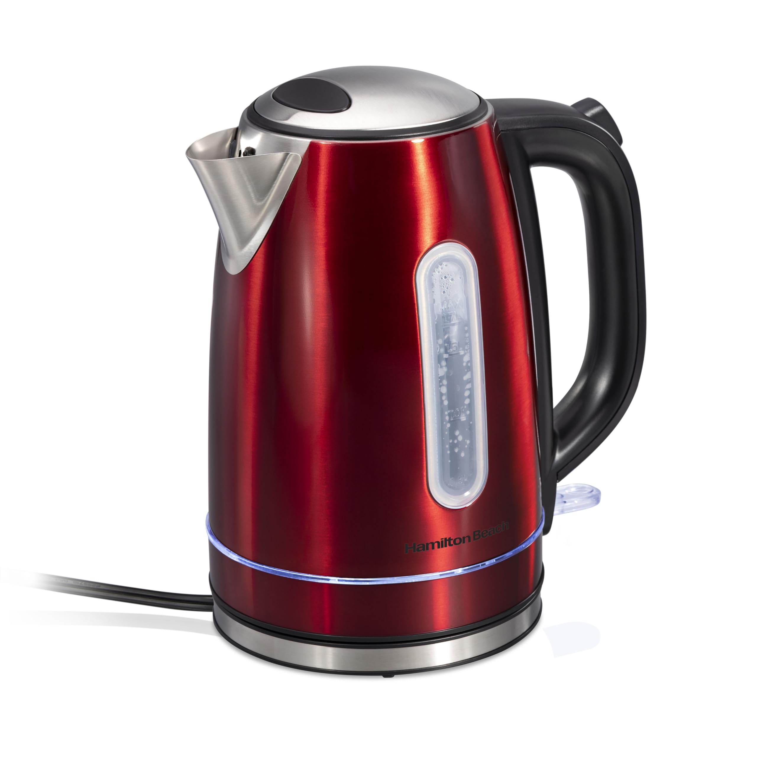 Foto 1 | Tetera Eléctrica Hamilton Beach 1.7l 1500w Inalámbrica Roja - Venta Internacional.