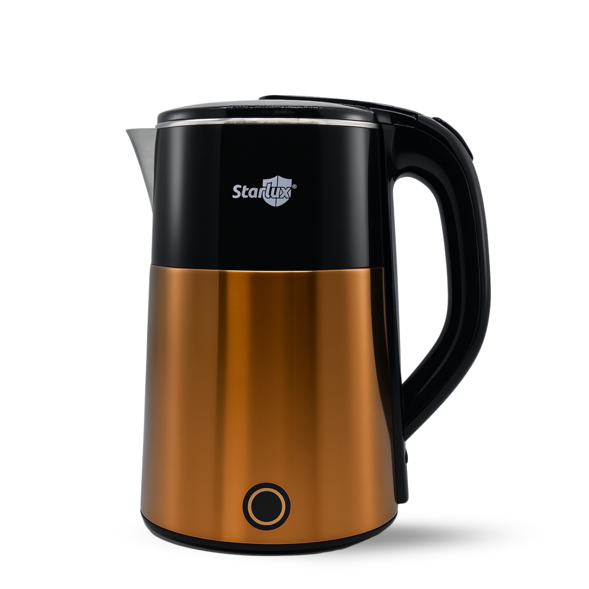 Foto 1 | Jarra Eléctrica Dorada Starlux De 2.3 L  De Acero Inoxidable Y Protector Contra Quemaduras Sl-24155