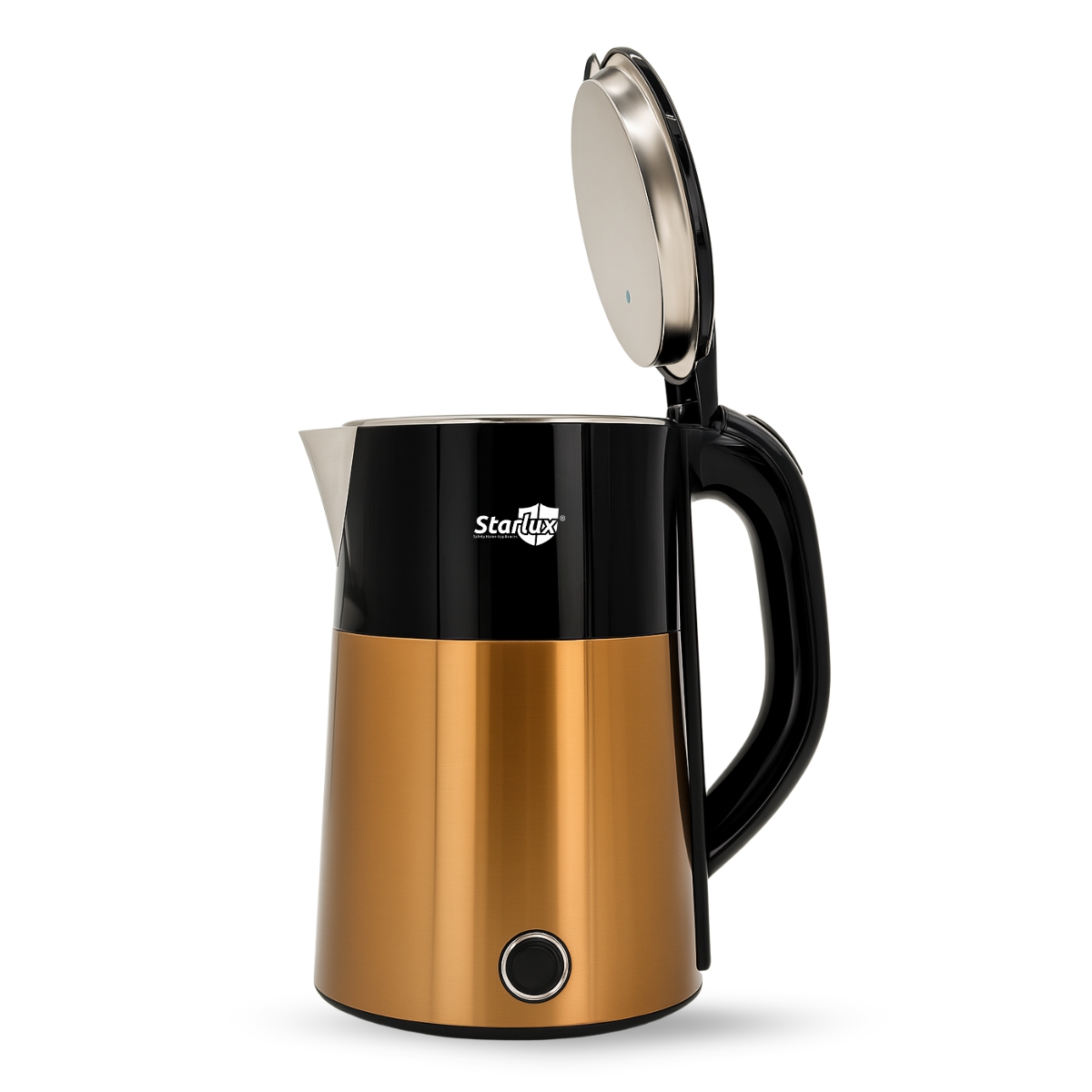 Foto 2 | Jarra Eléctrica Dorada Starlux De 2.3 L  De Acero Inoxidable Y Protector Contra Quemaduras Sl-24155