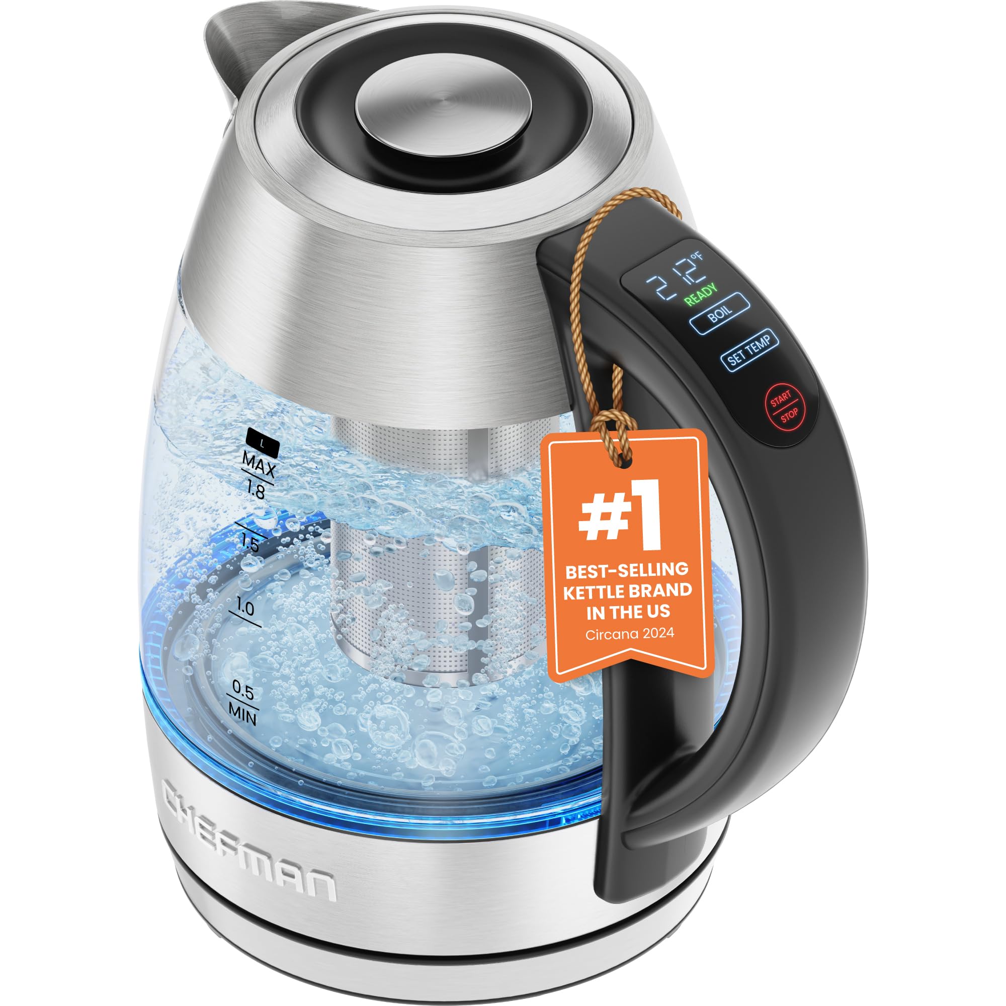 Foto 1 | Hervidor Eléctrico Chefman Lightning De Alta Potencia 1.8l 1750w - Venta Internacional.