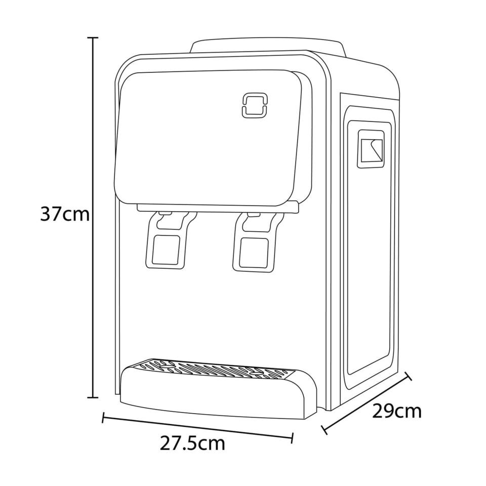 Foto 2 | Dispensador de Agua Dace Eam06 Mesa Termoeléctrico color Blanco