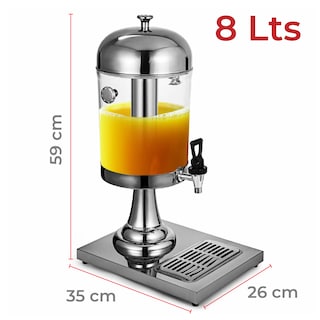 Foto 3 | Dispensador De Agua Y Bebidas 8l Con Grifo Cromado