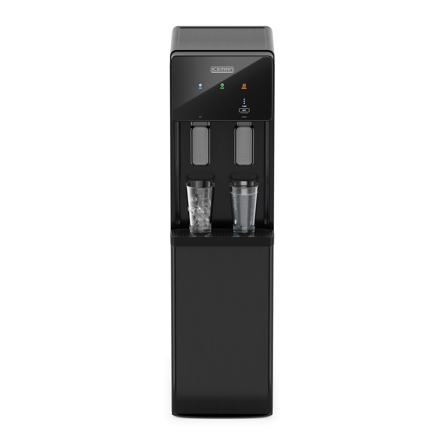 Chefman - Iceman - Dispensador De Agua Fría Y Caliente Con Máquina De Hielo Integrada