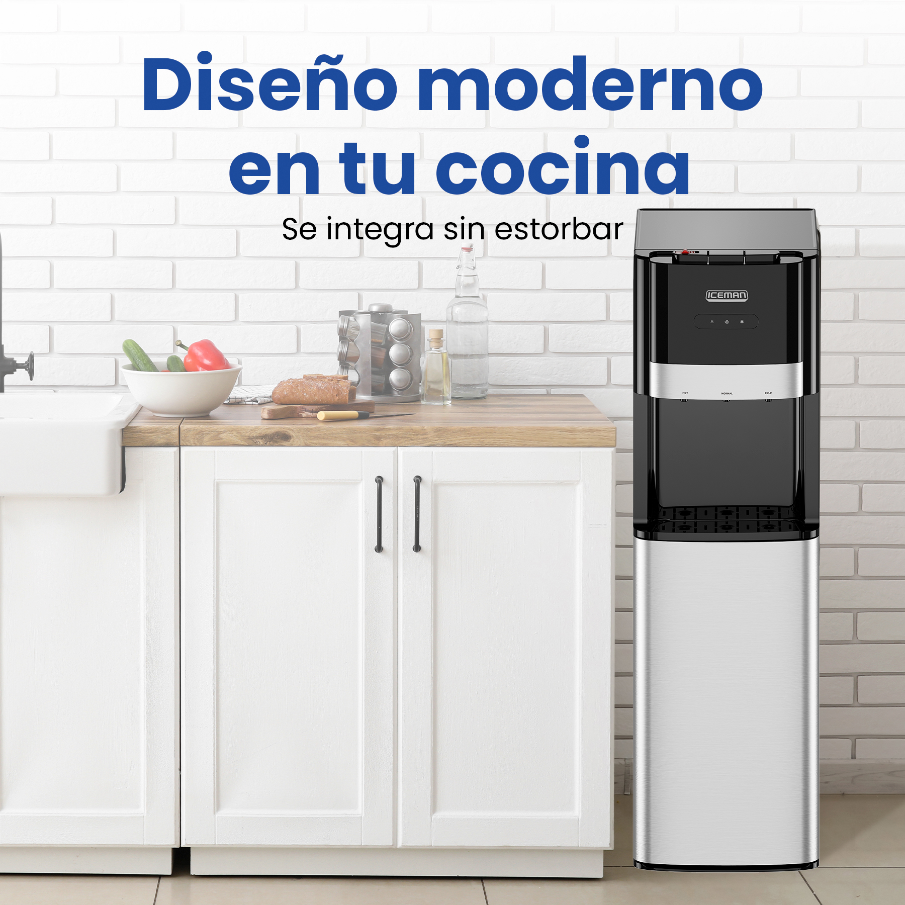 Foto 4 | Dispensador De Agua Fría  Caliente Y Ambiente Chefman