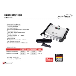 Foto 2 | Parrilla Panini Grill Koblenz PGK-M1500I Grande