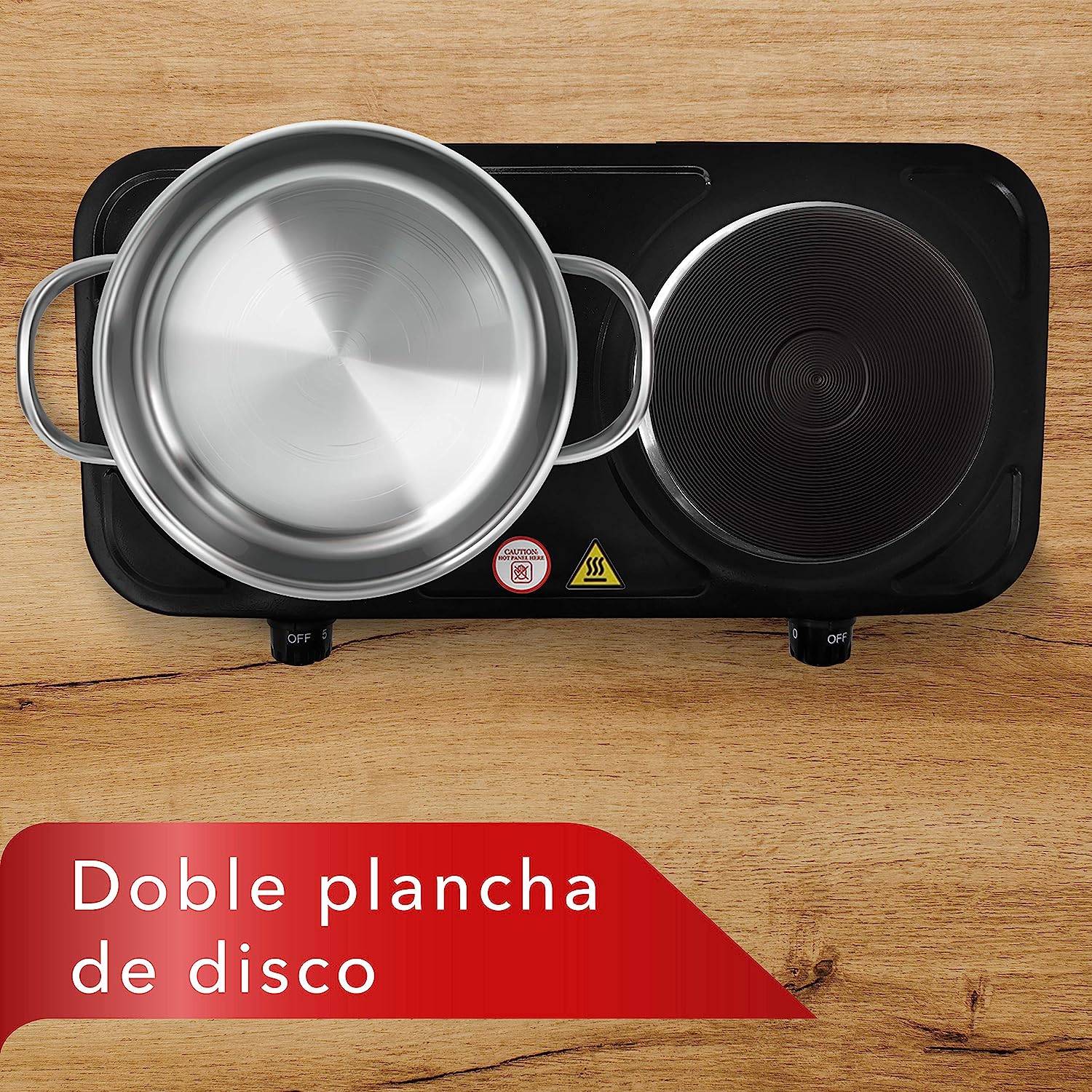 Foto 2 | Parrilla Eléctrica Plancha de Doble Disco Plano RCA RC2000N Negra