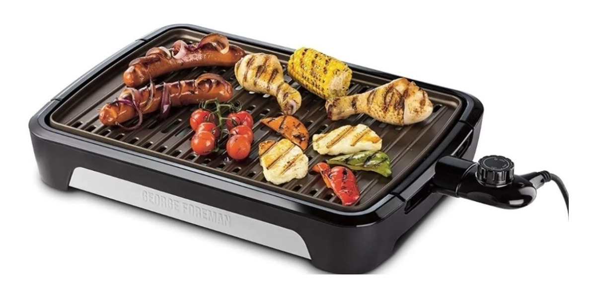 Asador Parrilla Eléctrica George Foreman Sin Humo Tamaño Fam