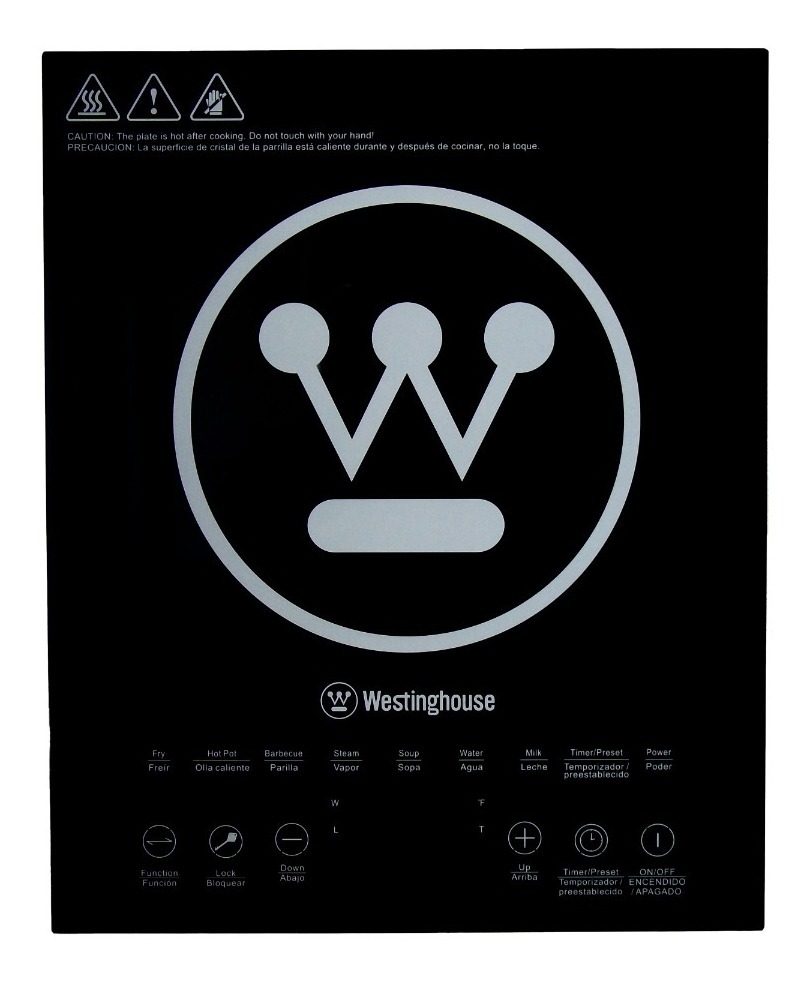 Parrilla De Inducción De Cristal Templado 1 Quemador Wkica79