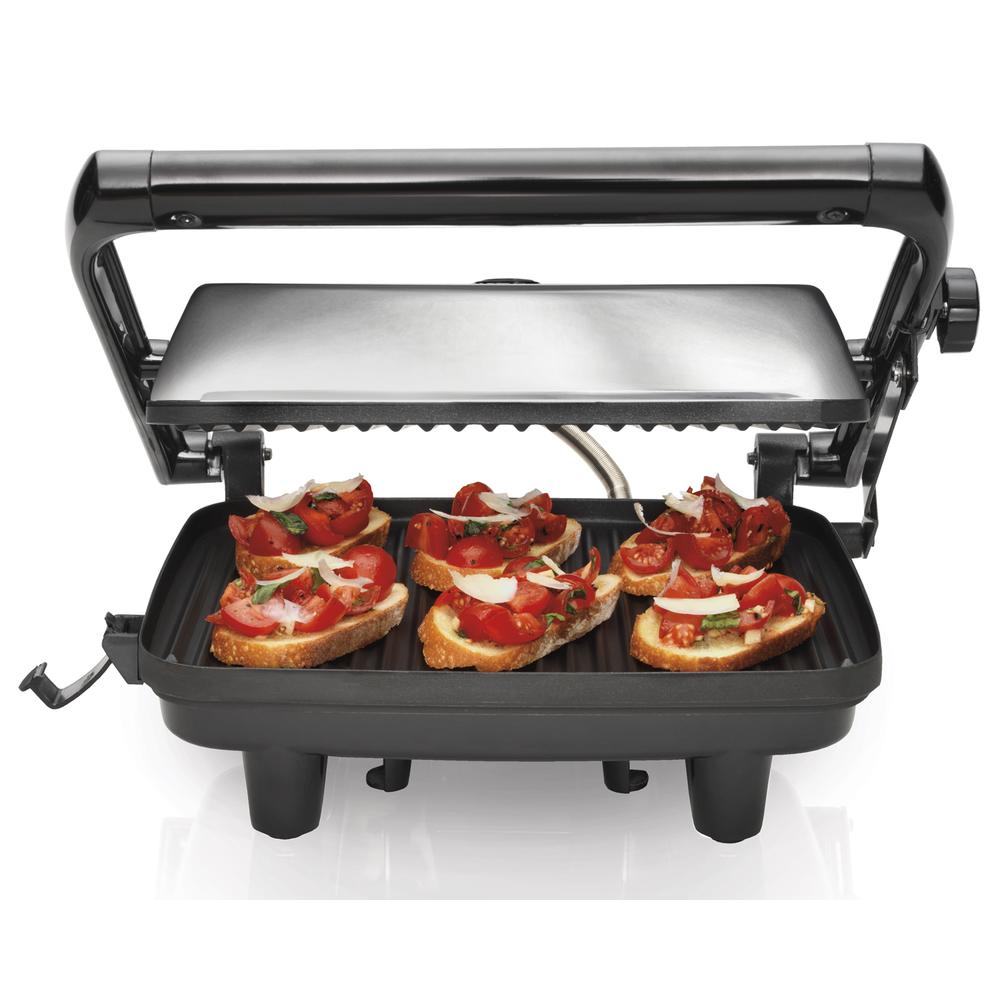 Parrilla Panini Hamilton Beach 25460 color Negro