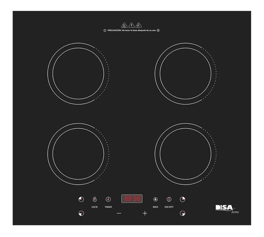 Foto 1 | Parrilla Estufa De Inducción Disa 4 Quemadores Parrin-4hc