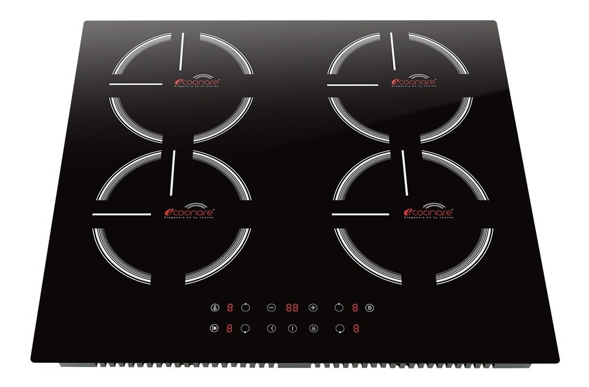 Parrilla De Inducción Magnética De 4 Quemadores Cristal