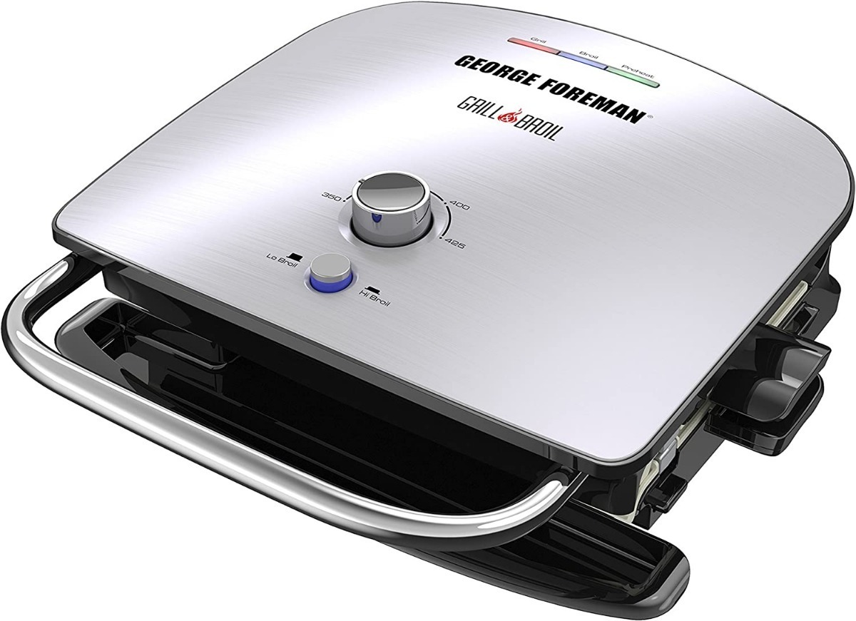 George Foreman Grill & Ase, 7 En-1 Parrilla Eléctrica Cubier