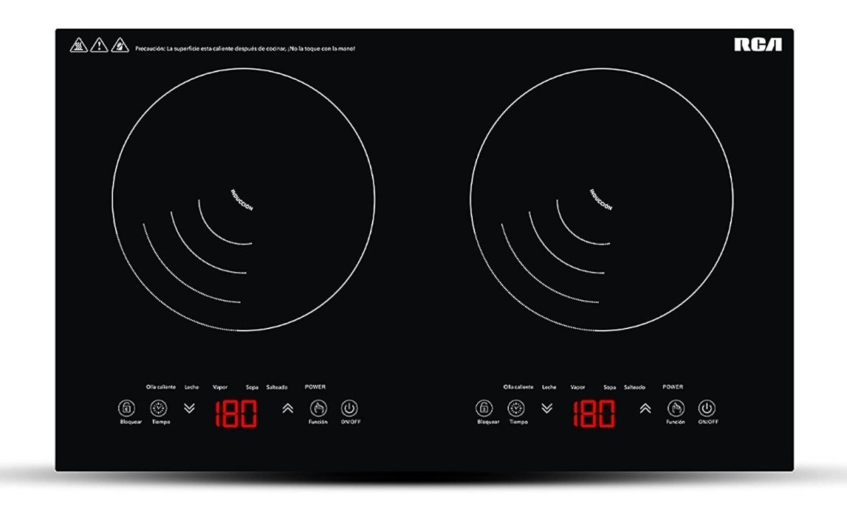 Parrilla Inducción Eléctrica Doble Rca Rc-12a4 120v 2000w