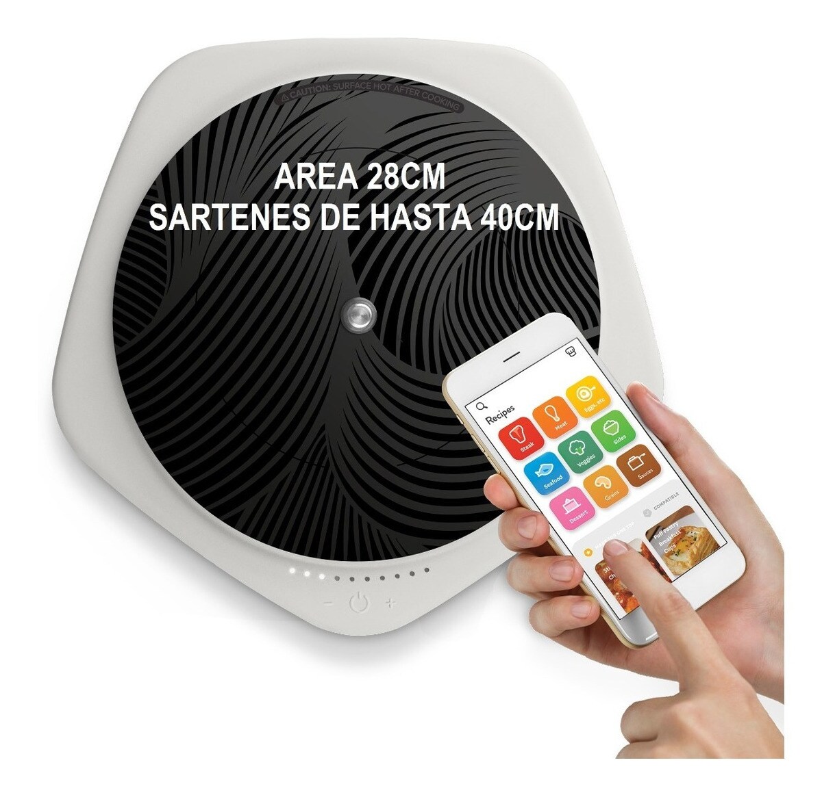 Parrilla De Induccion Extra Grande Sartenes De Hasta 40 Cm $6,374