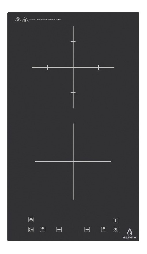 Parrilla Induccion Supra Due-v Negra 110v - 127v