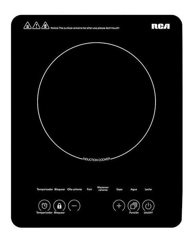 Parrilla Eléctrica De Induccion Rca Rc-12a3 Negra 120v