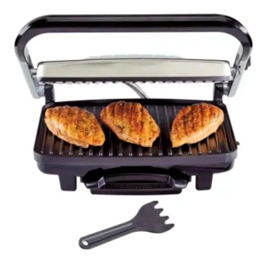 Parrilla Para Panini Grill Plata Em