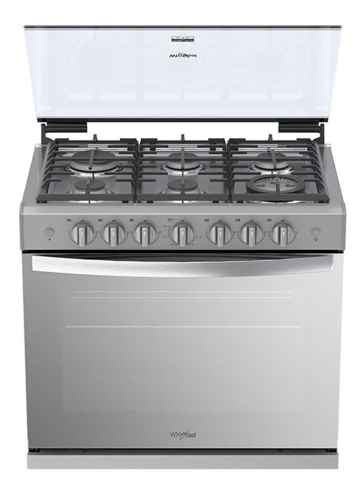 Foto 2 pulgar | Whirlpool Wer3100d Estufas Empotrable Xpert Flamma 30  Gris