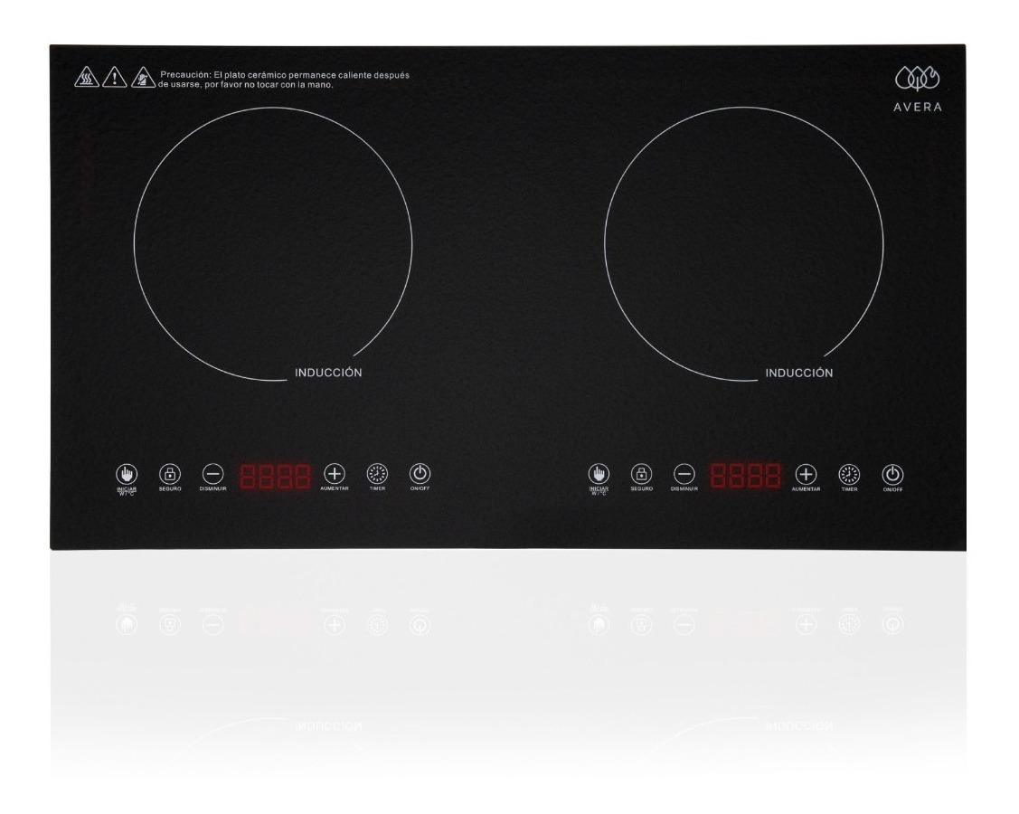 Foto 1 | Avera Parrilla De Inducción De 2 Zonas Estufa Eléctrica Piv2