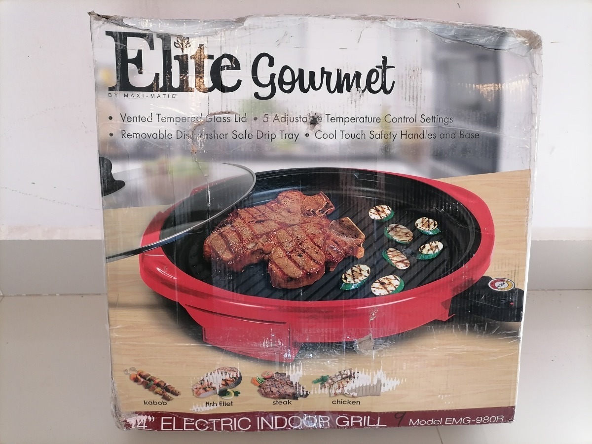 Parrilla Eléctrica, Sartén Circular De 14  Elite Gourmet