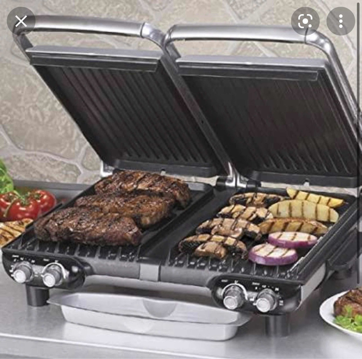 Parrilla Eléctrica Doble George Foreman De Importación