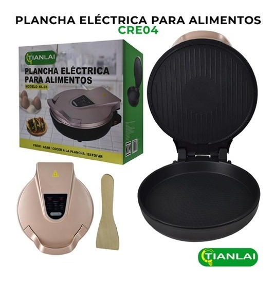 Parrilla Plancha Eléctrica Digital Para Freir Asar Y Cocer