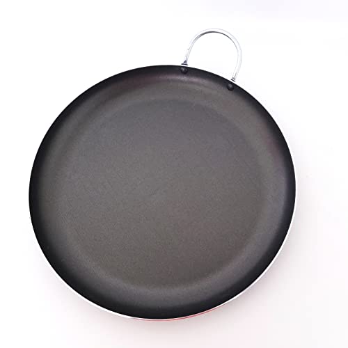 Parrilla Comal Redondo Cinsa, 26 Cm, Aluminio Negro Con Antiadherente, Comal, Comal Con Asa, Comal D