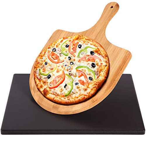 Parrilla Ohuhu - Piedra De Pizza Para  De Horno, 15 X 12 Pulgadas, Piedra Grande Para Hornear Con Su