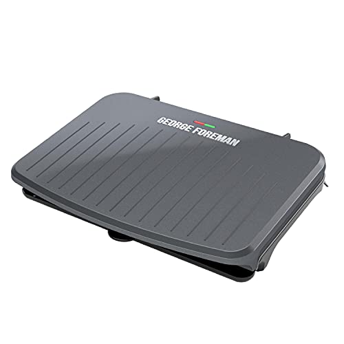 Parrilla George Foreman Grs120gt, 9 Porciones, Gris Plomizo