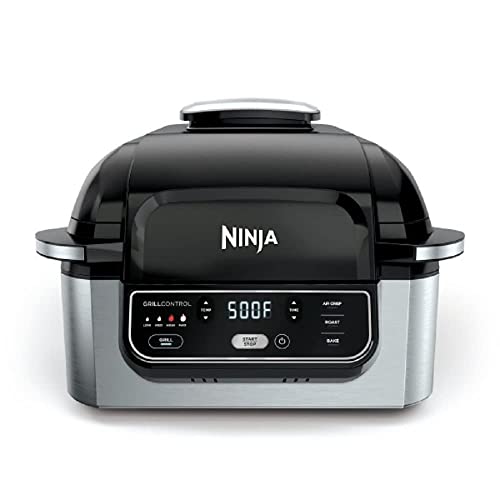 Parrilla Ninja Ag300  Para Interiores - Foodie Tecnología Cyclonic Grilling -ideal Para Hornear, Ros