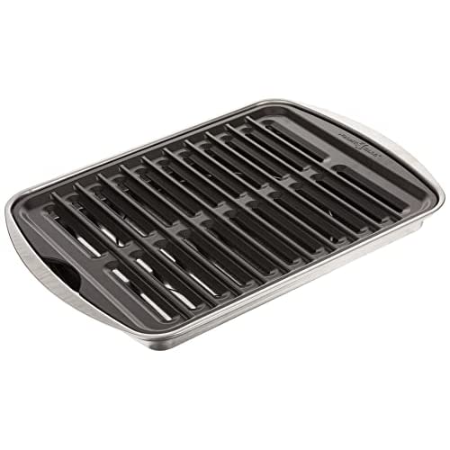 Parrilla Nordic Ware 45026  Y Charola, Aluminio, 11.75'' X 15.5'' X 3''(38 X 29 Cm), Multicolor