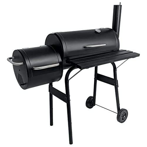 Parrilla Rack & Pack Asador Ahumador Lateral De Carbon Con Cubierta  30 X 60 Cm Termómetro Análogo H