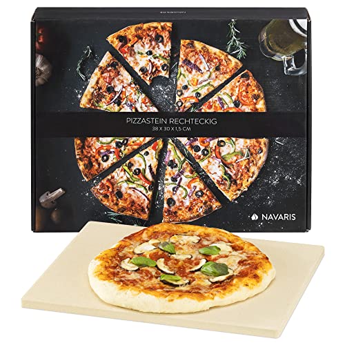 Parrilla Navaris Piedra Para Pizza De Cordierita - Piedra Para Horno Rectangular Para Pizza O Pan -