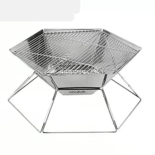 Foto 1 | Parrilla Generic  De Acero Inoxidable Engrosada  Portátil Plegable  De Carbón Inicio Camping Al Aire