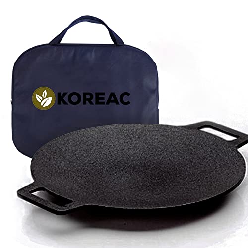 Parrilla Kureac -  Antiadherente Para Barbacoa Coreana, Material Natural, Revestimiento De 6 Capas,