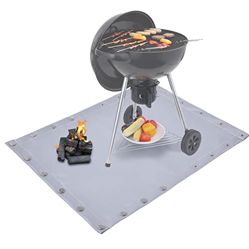 Parrilla 2 Pcs Tapete Para  Tapete Resistente Al Fuego - Fire Pit Mat Retardante De Llama,defensor D