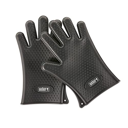 Parrilla Weber Guantes De Silicona Para , Color Negro