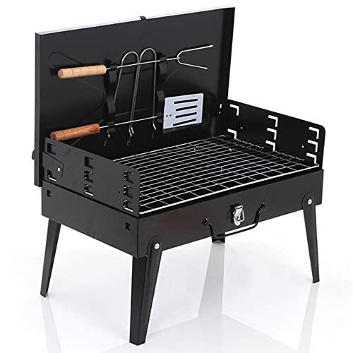 Parrilla Plegable Carbón S Portátil Yakitori  Barbacoa Herramienta Con Pala/tenedor Por Exterior Cám