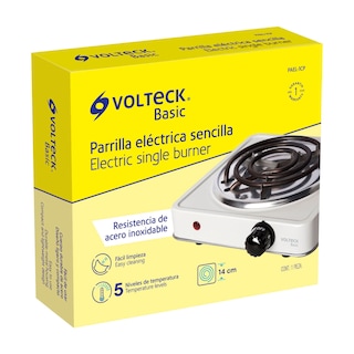 Foto 2 | Parrilla Eléctrica Volteck Basic 1 Quemador Cuadrada