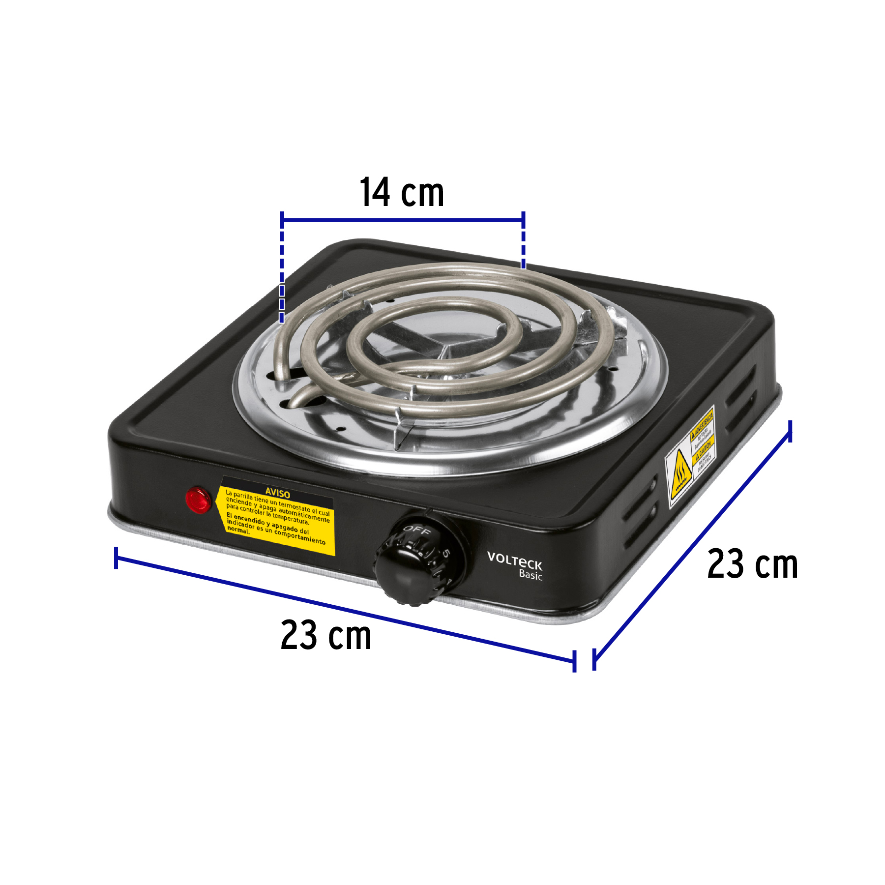 Foto 4 pulgar | Parrilla Eléctrica Volteck 1 Quemador