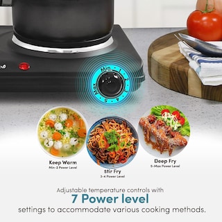 Foto 4 | Parrilla Eléctrica Elite Gourmet Edb-302bf# Quemador de Hierro